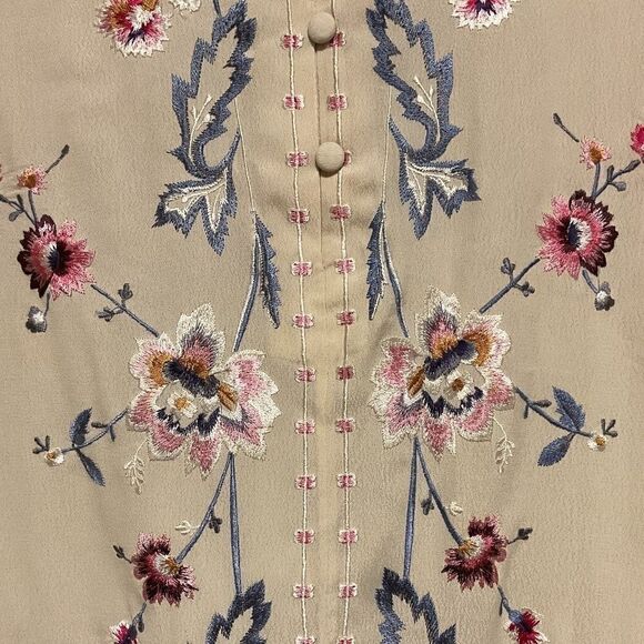 NWT Monsoon TOBY embroidered top in sustainable viscose ivory SIZE US XL - Picture 11 of 14